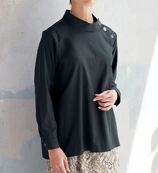 BELLUNA（ベルーナ）の「綿・テンセル（ＴＭ）繊維ストレッチブラウス（ブラウス）」｜詳細画像