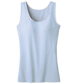 「ひんやりカップ付きインナー　ベルクール（肌着・インナーウェア）」｜サックス