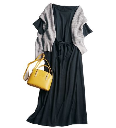 LAVIENNE（ラヴィエンヌ）の「カップ付ワンピース（カットソーワンピース）」