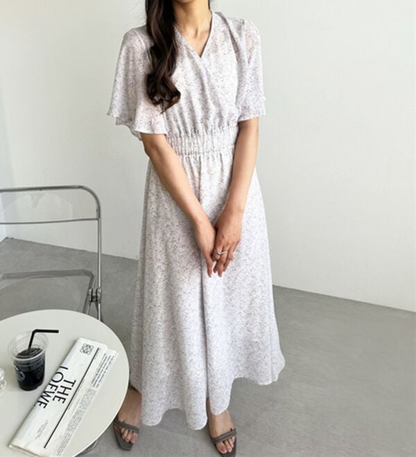 GeeRA（ジーラ）の「『ドラマ着用商品』 フレアースリーブカシュクールワンピース（その他ワンピース）」｜詳細画像