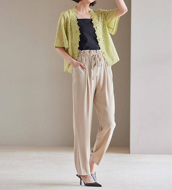 RANAN（ラナン）の「リラックスタックテーパードパンツ（フルレングスパンツ）」｜詳細画像