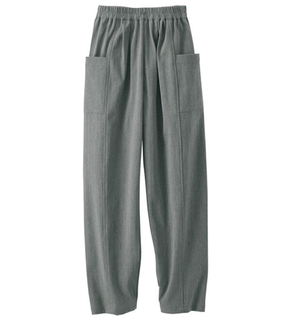 BELLUNA（ベルーナ）の「《ＨｕｇＲｅａｍコットン》セミカーブパンツ（フルレングスパンツ）」｜チャコール