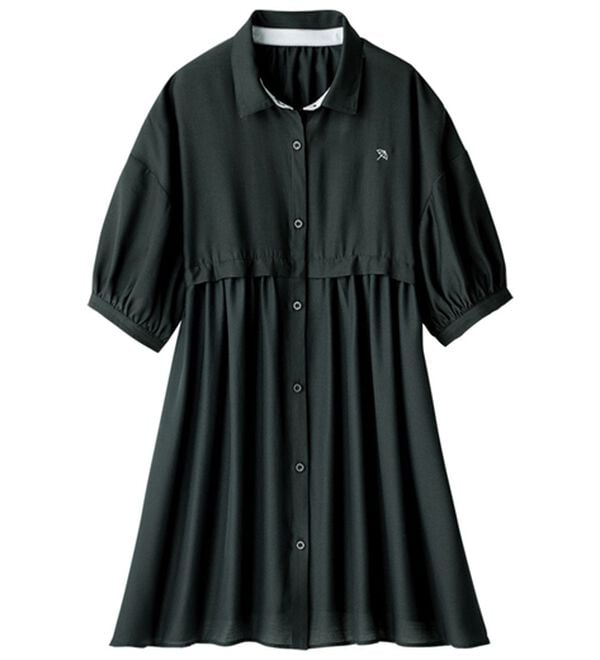 ルフラン（ルフラン）の「【ａ・Ａ・Ｐ】楊柳素材の涼やかブラウス（ブラウス）」｜黒