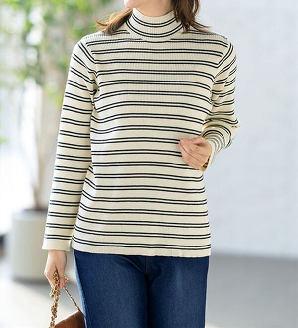 ルフラン（ルフラン）の「重ね着にぴったり！ミセスの為のリブニット（ニット・セーター）」｜詳細画像