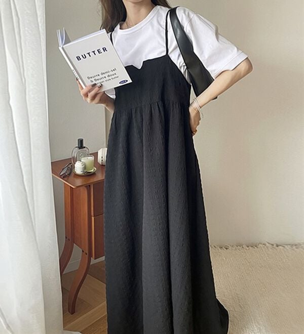 GeeRA（ジーラ）の「ぽこぽこエンボス素材キャミワンピース（その他ワンピース）」｜詳細画像