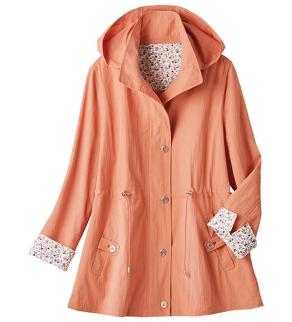 ルフラン（ルフラン）の「かる～い着心地ワッシャージャケット（その他ジャケット）」｜オレンジ