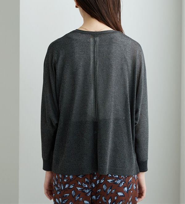 BELLUNA（ベルーナ）の「ラメ調ドルマンシアーカーディガン（ニットカーディガン）」｜詳細画像