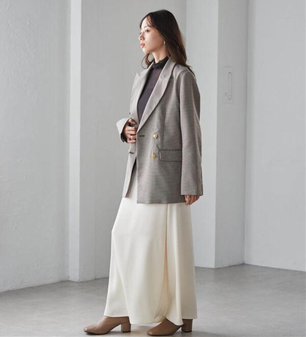 RANAN（ラナン）の「洗える！ゴールド調ボタンWテーラードジャケット（テーラードジャケット）」｜詳細画像