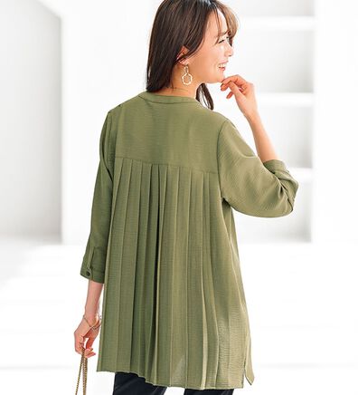 BELLUNA（ベルーナ）の「【新色追加】機能付！バックプリーツチュニック（チュニック）」