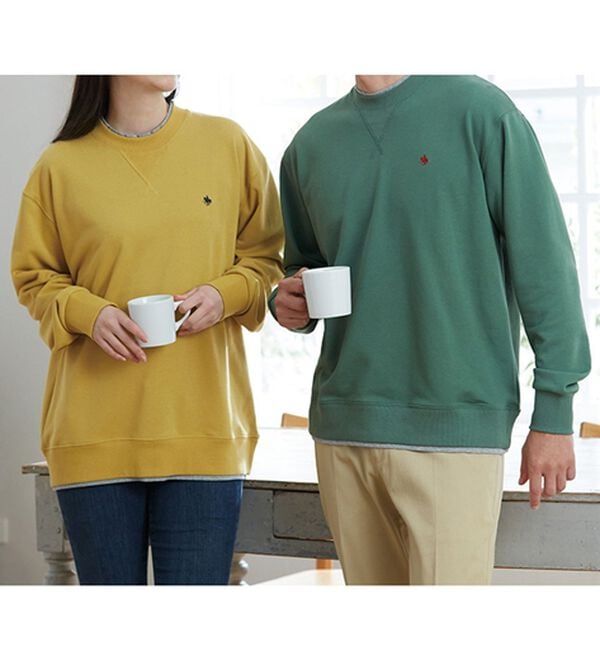 「＜ポロ・ビーシーエス＞裏毛レイヤードトレーナー（メンズトレーナー）」｜詳細画像