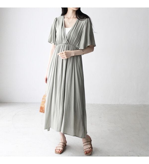 GeeRA（ジーラ）の「バックオープンロングワンピース（ロングワンピース）」｜詳細画像