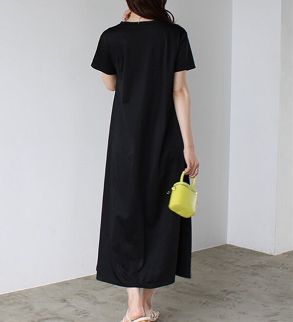 GeeRA（ジーラ）の「【接触冷感】フレアーシルエットロングワンピース（ロングワンピース）」｜詳細画像