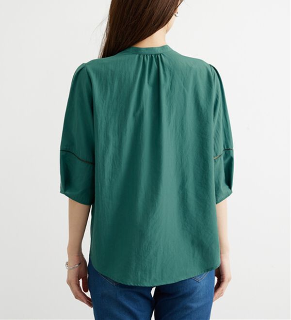 BELLUNA（ベルーナ）の「エアリービンテージ素材タック使いブラウス（ブラウス）」｜詳細画像