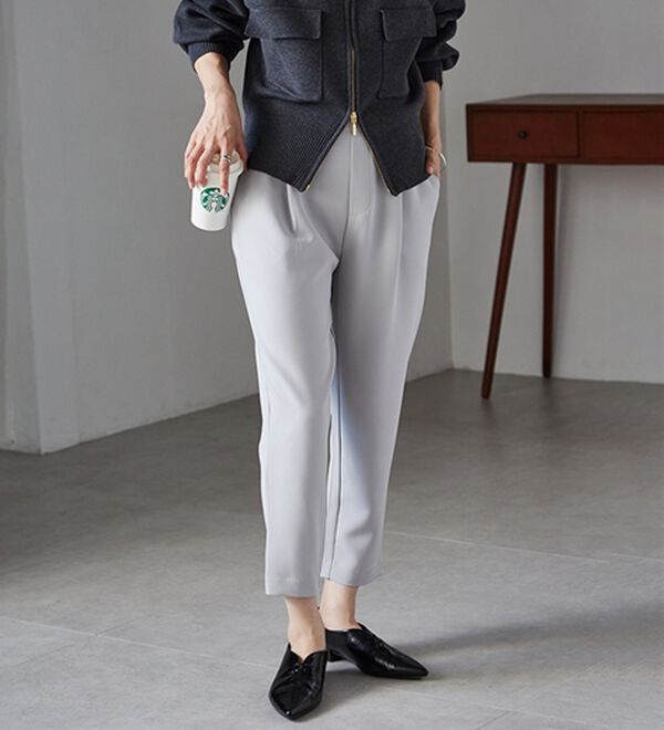 RANAN（ラナン）の「美脚シルエットクロップドパンツ（フルレングスパンツ）」｜詳細画像