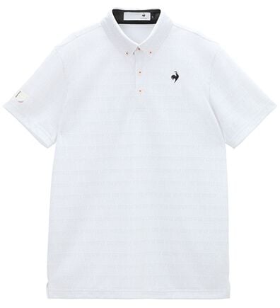 「＜ルコック＞ロゴボーダー柄半袖シャツ（メンズシャツ）」