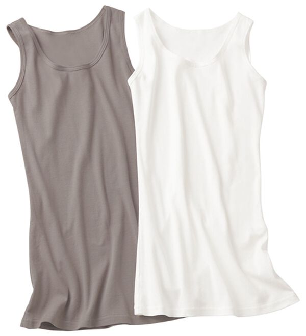 LAVIENNE（ラヴィエンヌ）の「【５色組】下着に見えない！綿１００％アースカラータンク（肌着・インナーウェア）」｜詳細画像