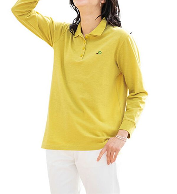 ルフラン（ルフラン）の「ナノプラチナ加工長袖ポロシャツ（ポロシャツ）」｜詳細画像