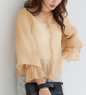 alotta（アロッタ）の「シアーブラウスカーディガン（その他カーディガン）」｜詳細画像