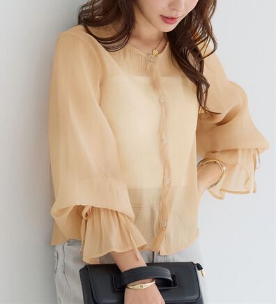 alotta（アロッタ）の「シアーブラウスカーディガン（その他カーディガン）」