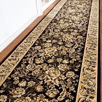 「光沢のある洗える国産モケット織廊下敷（カーペット）」