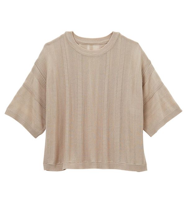 GeeRA（ジーラ）の「ジャカードストライプシアーニット（ニット・セーター）」｜詳細画像