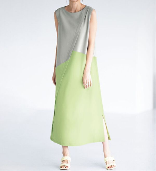 RANAN（ラナン）の「バイカラーワンピース（その他ワンピース）」｜詳細画像