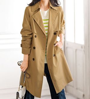 BELLUNA（ベルーナ）の「花粉対策！大人デザイントレンチコート（ロングコート）」｜詳細画像