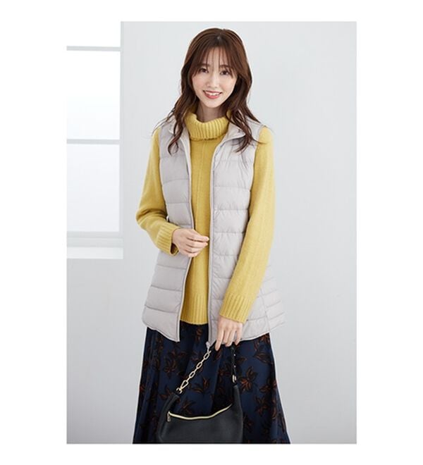 BELLUNA（ベルーナ）の「フレンチダウン使いロング丈ベスト（ベスト）」｜詳細画像