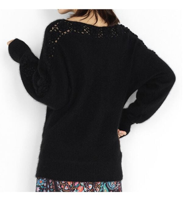 RANAN（ラナン）の「ウール混かぎ針ニットプルオーバー（ニット・セーター）」｜詳細画像