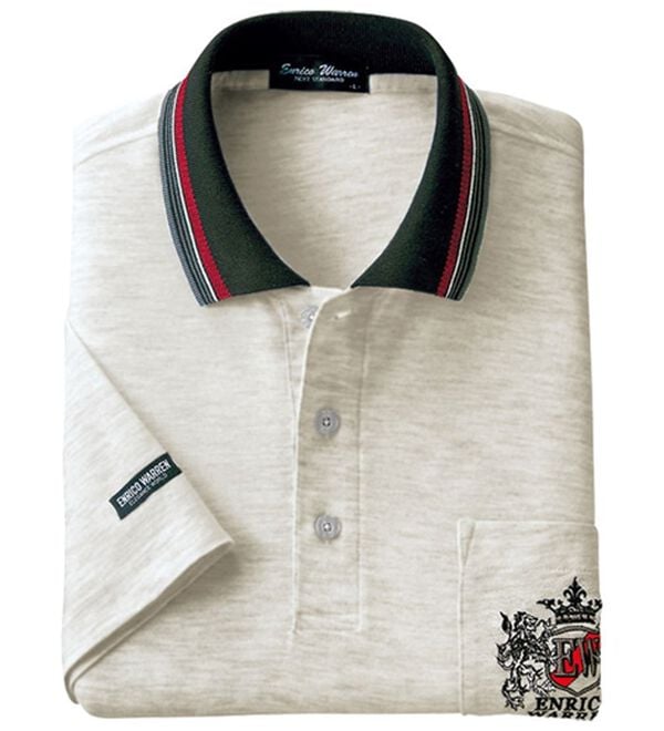 「新デザイン半袖ブランドポロシャツ（メンズポロシャツ）」｜オートミール