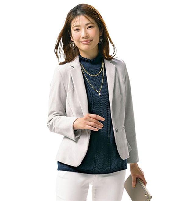 ルフラン（ルフラン）の「【３色組】コットンシルクニット（ニット・セーター）」｜詳細画像