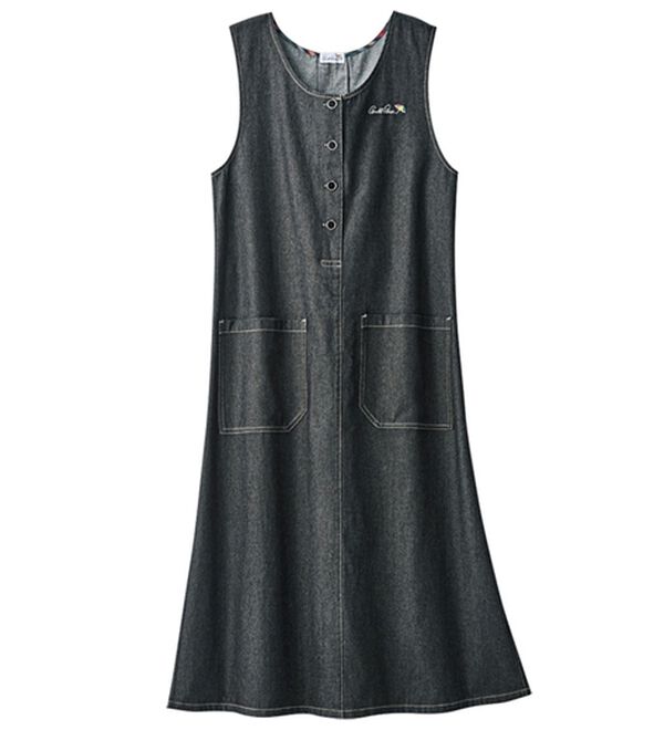 ルフラン（ルフラン）の「【アーノルド　パーマー】チェックが可愛いデニムジャンスカ（ジャンパースカート）」｜詳細画像