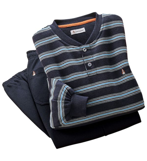 「＜ハッシュパピー＞お洒落なリラクシングウェア（メンズルームウェア）」｜ネイビー