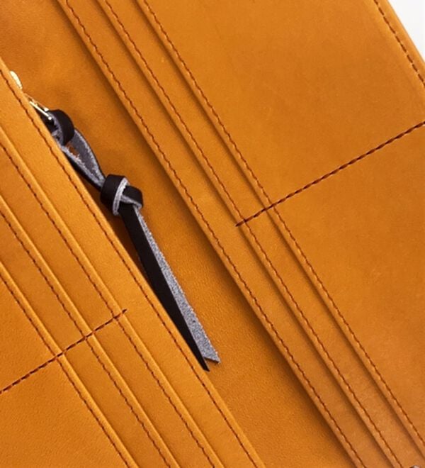 「本物を使ったベースボール長財布（メンズ財布・パスケース）」｜詳細画像