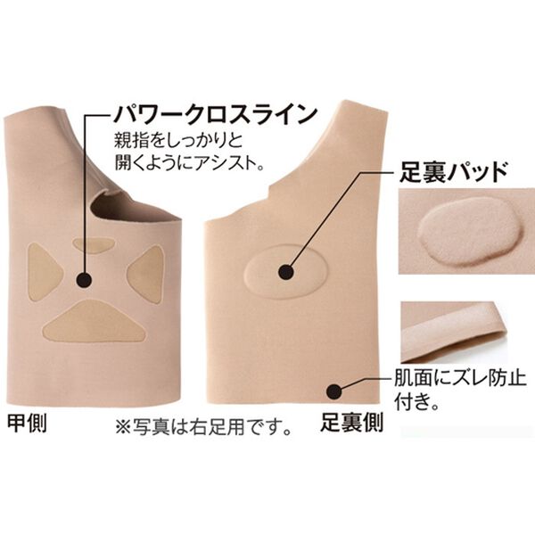 「お医者さんの（Ｒ）外反母趾サポーター　ピタ肌（サポーター・肩腰膝ケア）」｜詳細画像
