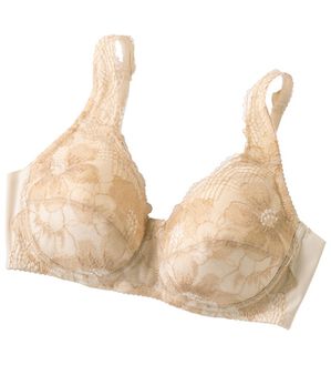 LAVIENNE（ラヴィエンヌ）の「心地よく整える大人のノンワイヤーブラ（ノンワイヤーブラ）」｜ベージュ