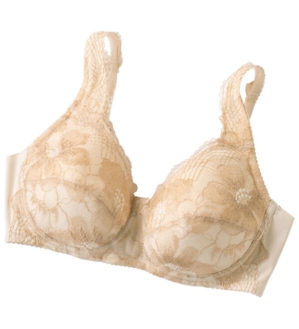 LAVIENNE（ラヴィエンヌ）の「心地よく整える大人のノンワイヤーブラ（ノンワイヤーブラ）」｜ベージュ