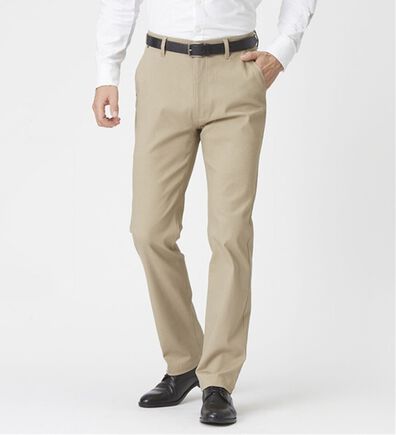 「＜コムルヴァン・オム＞ラクしてすっきり暖かパンツ（メンズフルレングスパンツ）」