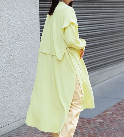 RANAN（ラナン）の「ヨーク重ね使い深スリットシャツチュニック（チュニック）」