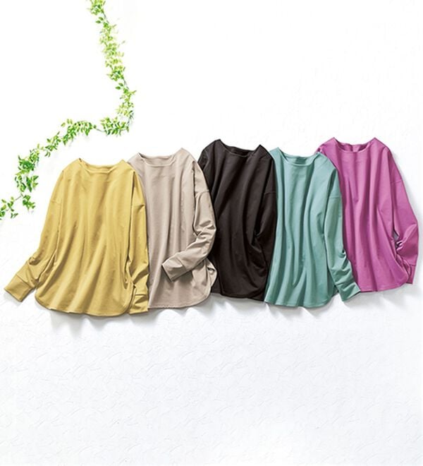 BELLUNA（ベルーナ）の「もちっとなめらか！大人顔サマ見えプルオーバー（カットソー）」｜詳細画像