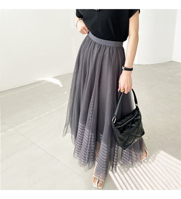 GeeRA（ジーラ）の「フレアーチュールロングスカート（ロングスカート）」｜詳細画像