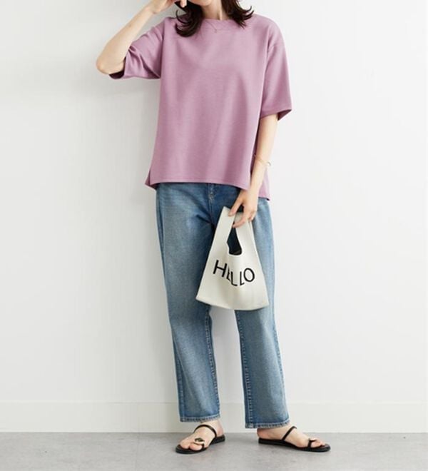 BELLUNA（ベルーナ）の「とろりん触感！ゆったりプルオーバー（カットソー）」｜詳細画像