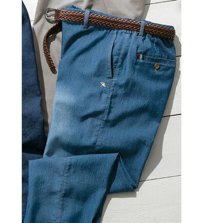 「＜アーノルド　パーマー＞空気通るさらさらメッシュデニム（メンズデニムパンツ）」