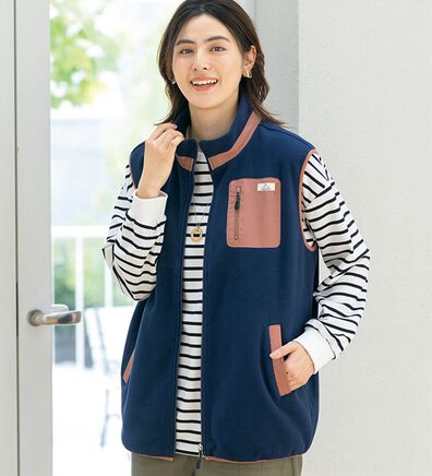 ルフラン（ルフラン）の「あったかフリースベスト（ベスト）」