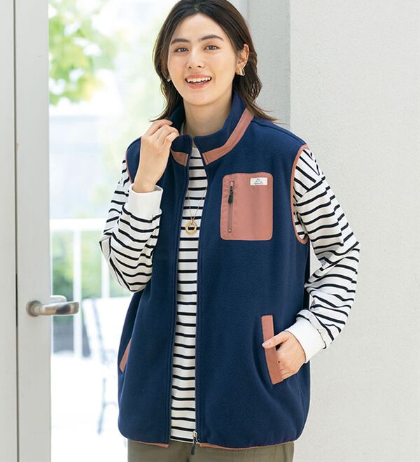 ルフラン（ルフラン）の「あったかフリースベスト（ベスト）」｜詳細画像