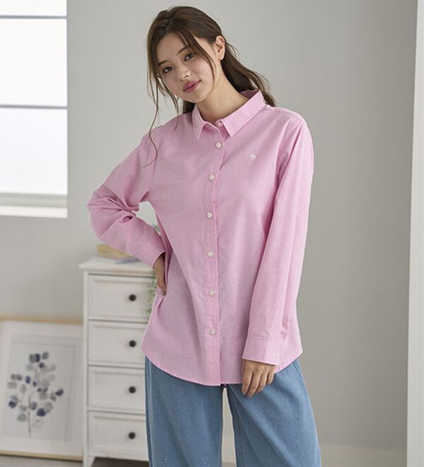 BELLUNA（ベルーナ）の「【ＰＯＬＯ　ＢＣＳ】オックス素材刺しゅうシャツ（シャツ）」｜詳細画像