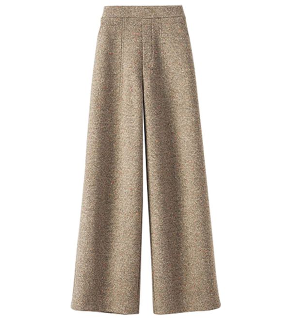 BELLUNA（ベルーナ）の「あったかお出かけカラーネップワイドパンツ（フルレングスパンツ）」｜詳細画像