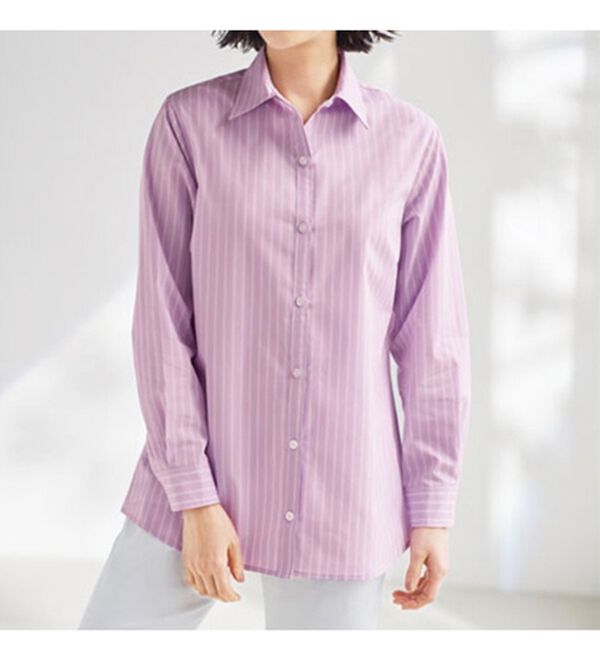 BELLUNA（ベルーナ）の「【選べる袖丈】洗える！ストレッチイージーケアシャツ（シャツ）」｜詳細画像