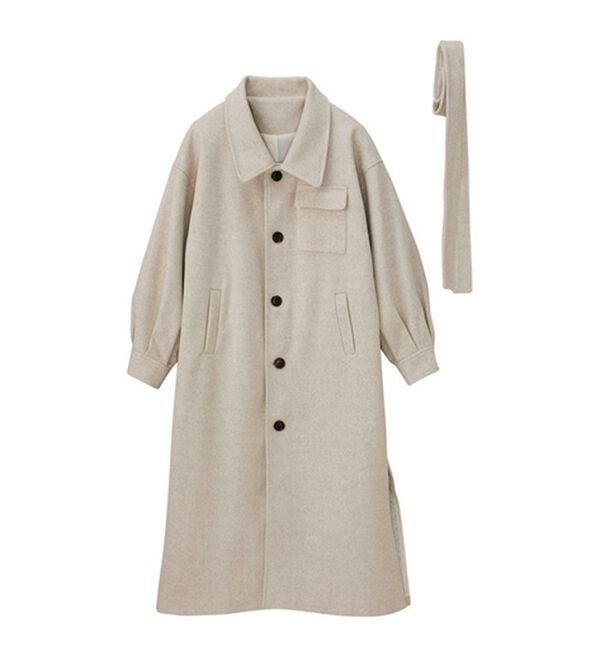 ポロバイラルフローレン ステンカラーコート ベージュ XLサイズ