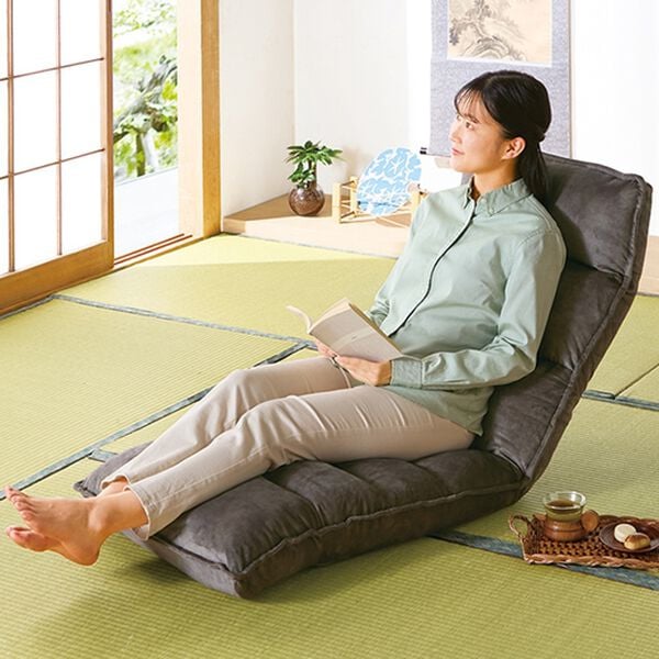 「起き上がりしやすいレバー式もこもこ座椅子（座椅子）」｜詳細画像